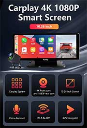 10.26″ Carplay Dash Camera Dvr Android Au...